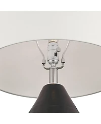 360 Lighting Tabira 28 1/4" Tall Modern End 3-Way Table Lamp Black Finish Ceramic Single Living Room Bedroom