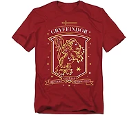 Harry Potter Men's Hand-Drawn Gryffindor Shield Graphic T-Shirt