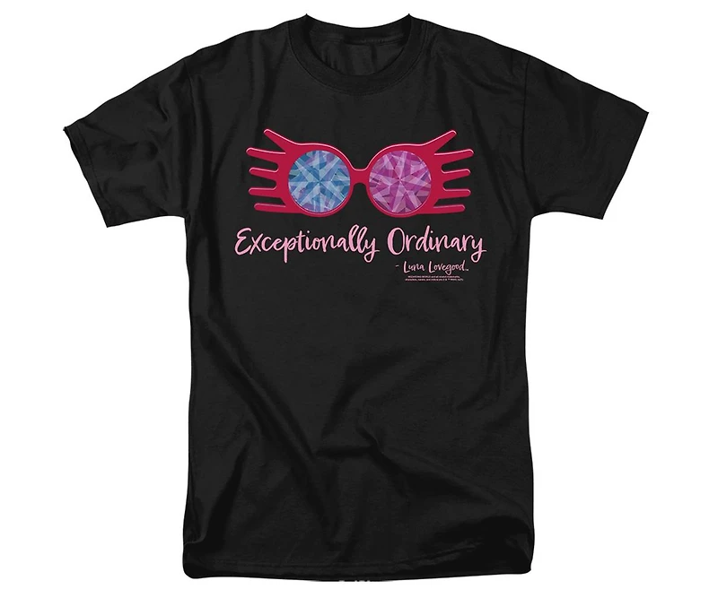Harry Potter Men's Luna Lovegood Exceptionally Ordinary Glasses T Shirt