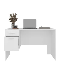Fm Furniture Magia Desk, 2 Drawers (1 Lockable), Modern Design, Home Office
