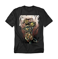 Logovision Men's Tmnt Earthy Rainbow Warriors T-Shirt