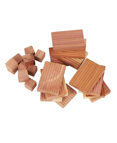 Household Essentials Cedar Kit, Set of 12 Cedar Blocks and 12 Cedar Cubes
