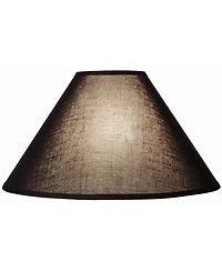 Springcrest Black Large Chimney Empire Lamp Shade 6" Top x 19" Bottom x 12" Slant (Spider) Replacement with Harp and Finial