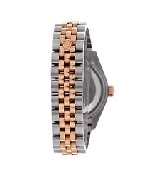 Pre-Owned Rolex Oyster Perpetual Datejust Chocolate Brown Automatic Watch in Stainless Steel and Rose Gold 28mm