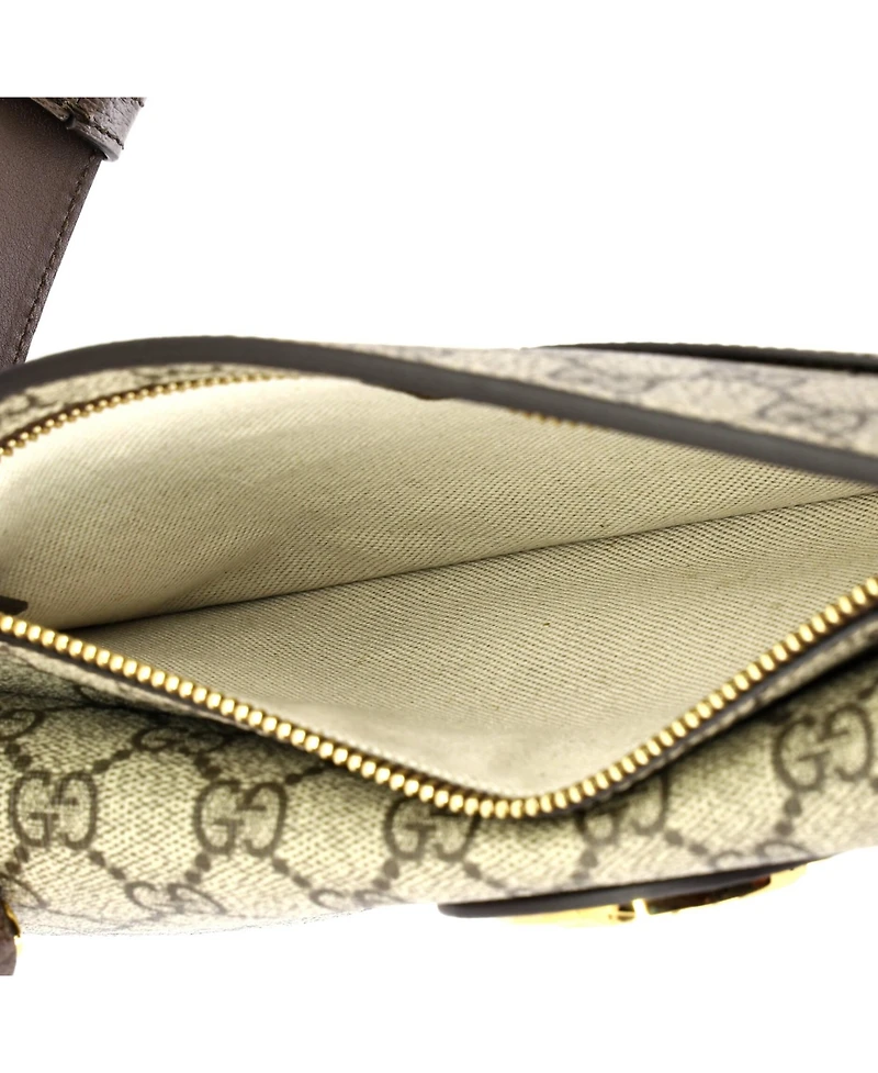 Pre-Owned Gucci Blondie Flap Pocket Belt Bag Gg Coated Canvas
