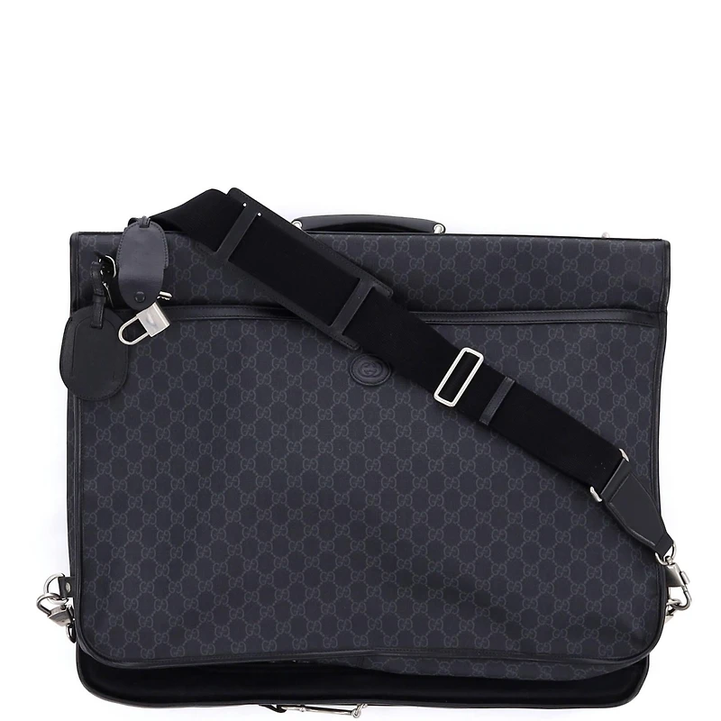 Pre-Owned Gucci Retro Interlocking G Garment Bag Gg Coated Canvas
