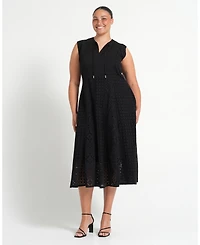 Estelle Women's Blair Cotton Embroidered Dress