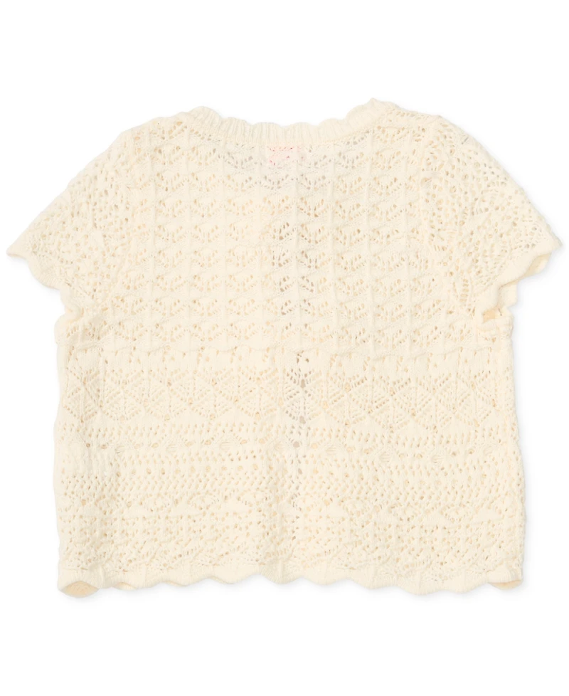 Cece Girls/Bernard Chaus Inc Girls' 7-16 Short-Sleeve Shrug
