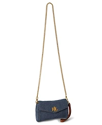 Lauren Ralph Lauren Tanner Denim Mini Crossbody Handbag