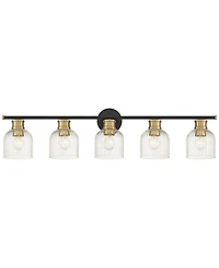 Stiffel Lana 40" Wide and Warm Brass 5-Light Bath Light
