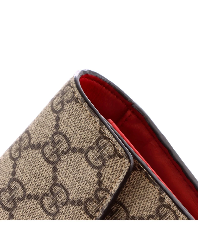 Pre-Owned Gucci Small Dionysus Chain Wallet Gg Coated Canvas