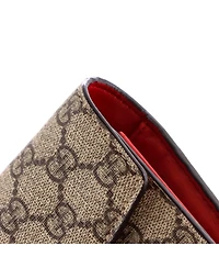 Pre-Owned Gucci Small Dionysus Chain Wallet Gg Coated Canvas
