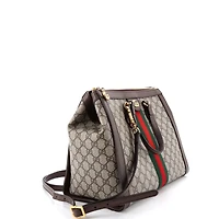 Pre-Owned Gucci Medium Ophidia Top Handle Tote Gg Coated Canvas