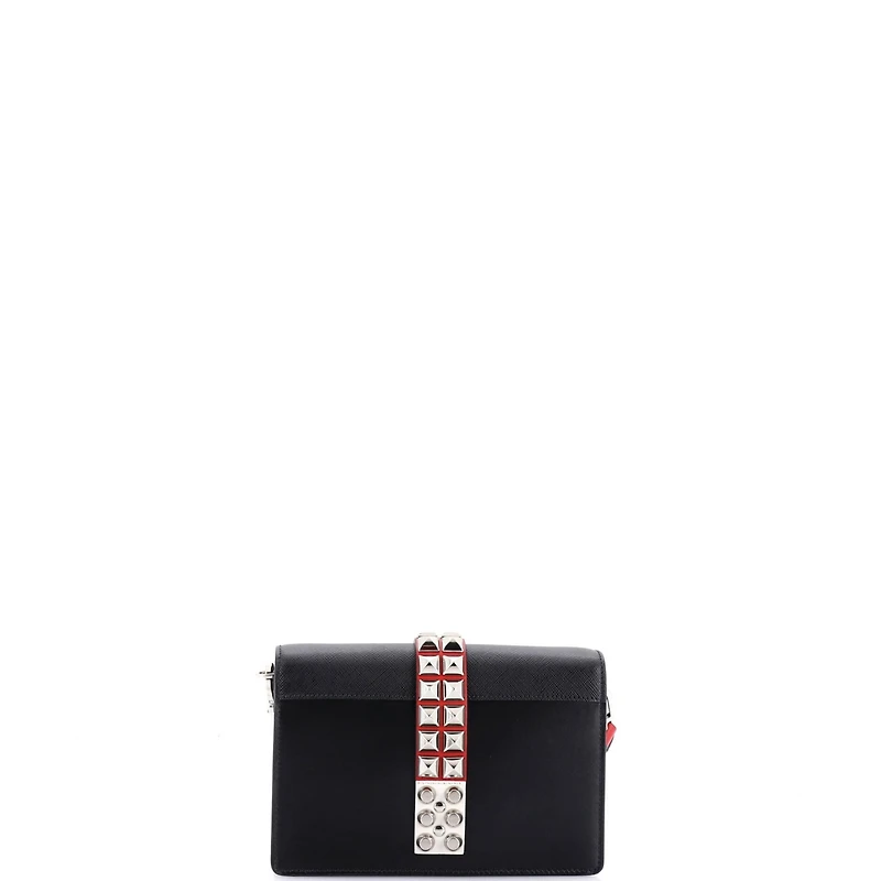 Pre-Owned Prada Small Elektra Shoulder Bag Studded Leather