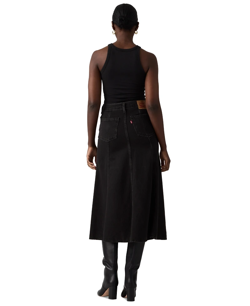 Levi's Women's Fit & Flare Denim Skirt
