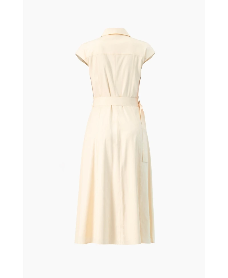 Ivonne Women's Midi Wide Shirt Dress