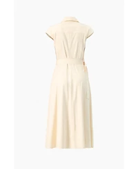 Ivonne Women's Midi Wide Shirt Dress