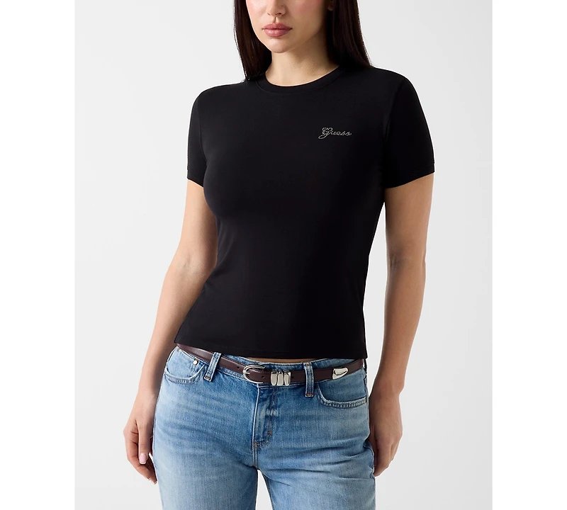 Guess Women's Short-Sleeve Mini Logo T-Shirt