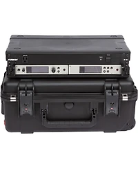 Skb iSeries 2RU Injection Molded Fly Rack Waterproof Wheeled Case