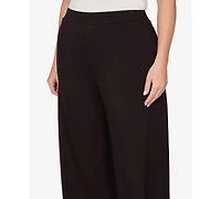 Alfred Dunner Plus Seville Wide-Leg Ankle Pants
