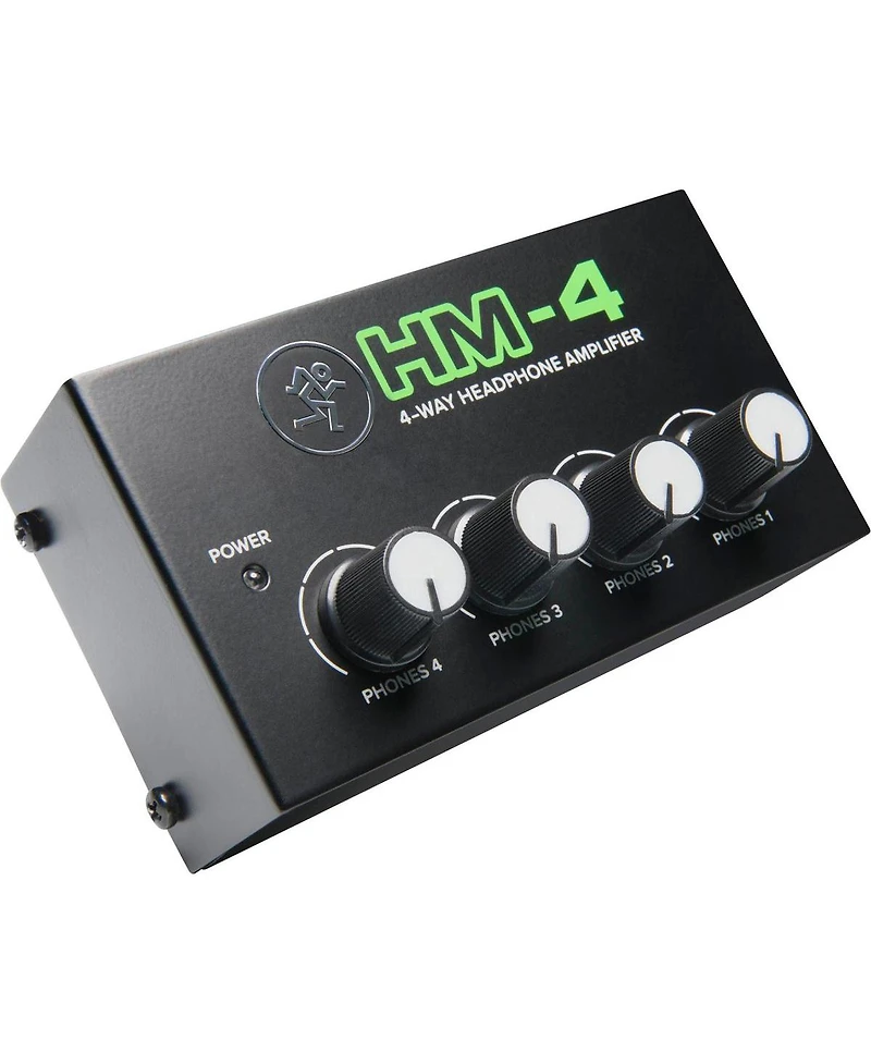 Mackie Hm-4 4-Way Headphone Amplifier, Bundle with TAPH100 Headphones and 1/4" Trs Male Cable