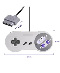 ECHTPeak 2 Pack Retro Wired Controller for Snes Original Console, Remote Wired Gamepad Controller