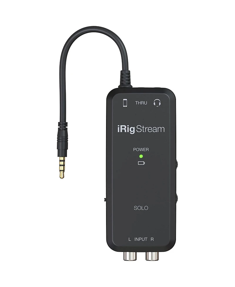 Ik Multimedia iRig Stream Solo Ultracompact 3x1 Trrs Audio Interface for Smartphones and Tablets