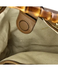 Pre-Owned Gucci Large Bamboo Shopper Tote Leather