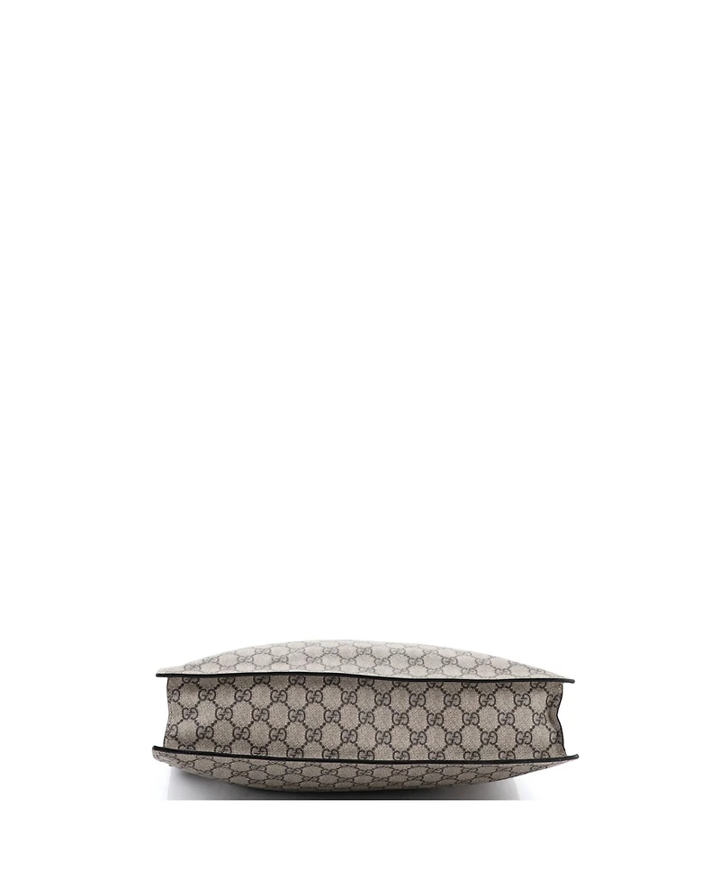 Pre-Owned Gucci Tall Convertible Soft Open Tote Gg Coated Canvas