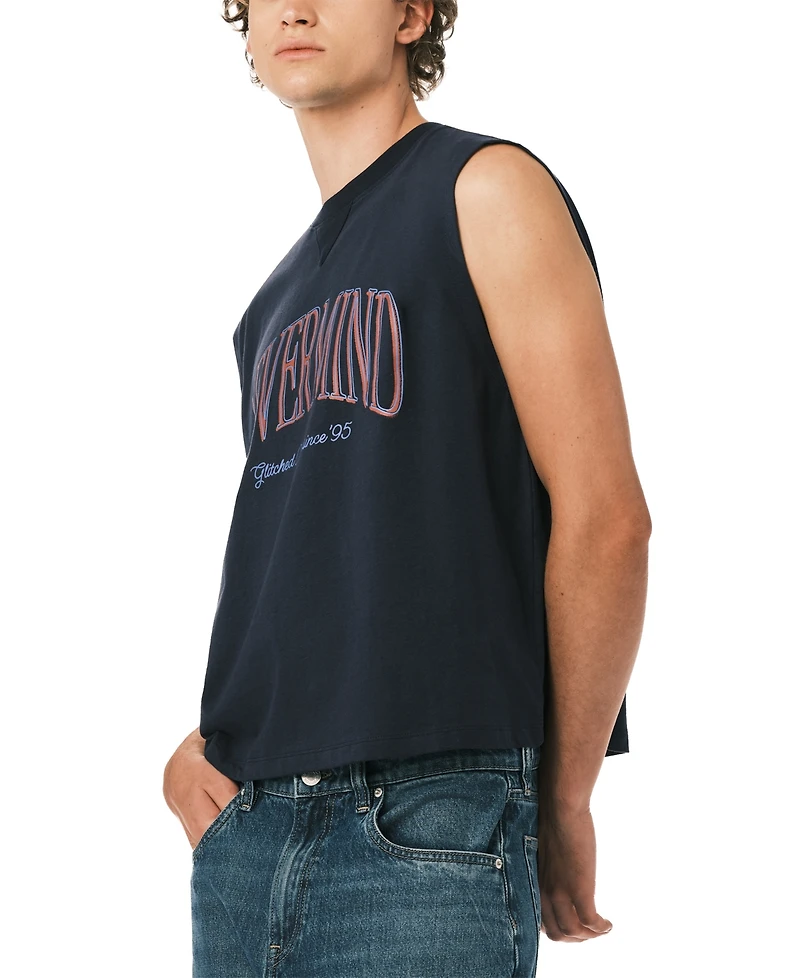 Buffalo David Bitton Men's Boxy Cropped Silhouette T-Shirt