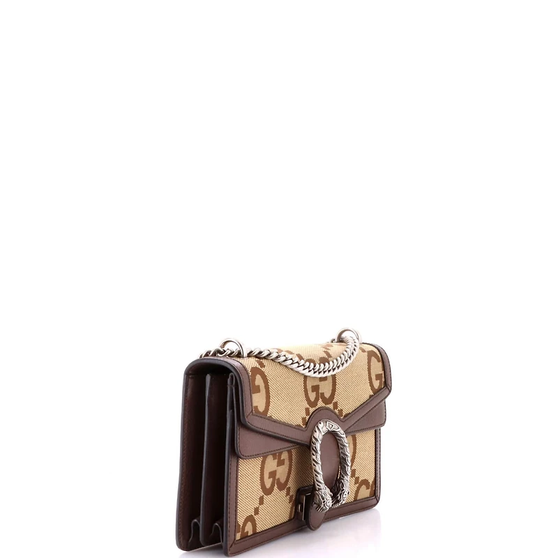Pre-Owned Gucci Small Dionysus Bag Jumbo Gg Canvas