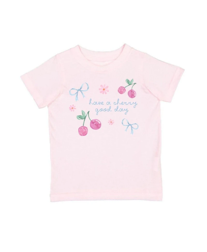 Sweet Wink Little Girl's Cherry Good Day Short Sleeve T-Shirt