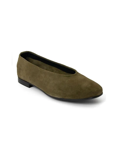 Menina Step Women's Lucrecia Suede Ballet Flat