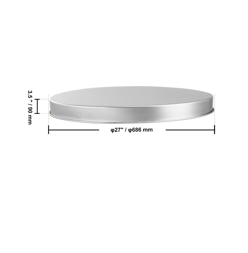 Sugift Fire Pit Spark Screen Cover 27 in Round Stainless Steel Easy Open Lid