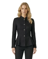 Modenaire Women's Textured Peplum Blazer