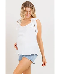 Hello Miz Maternity Adjustable Tie-Shoulder Tank Top