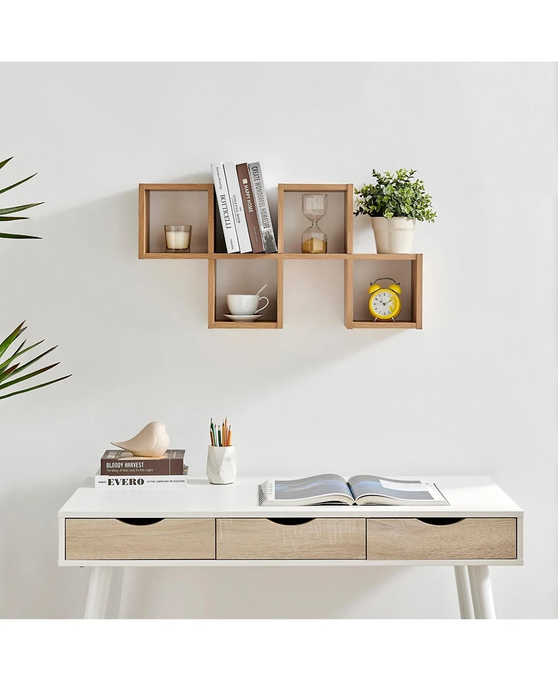 Danya B Cubby Chessboard Wall Shelf - Horizontal or Vertical