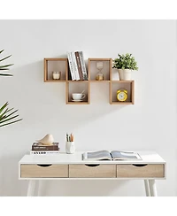 Danya B Cubby Chessboard Wall Shelf - Horizontal or Vertical