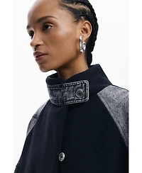 Desigual Women's Hybrid denim poncho