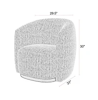 Parker Living 1 Pc Polyester Tatum - Nightshade Swivel Accent Chair