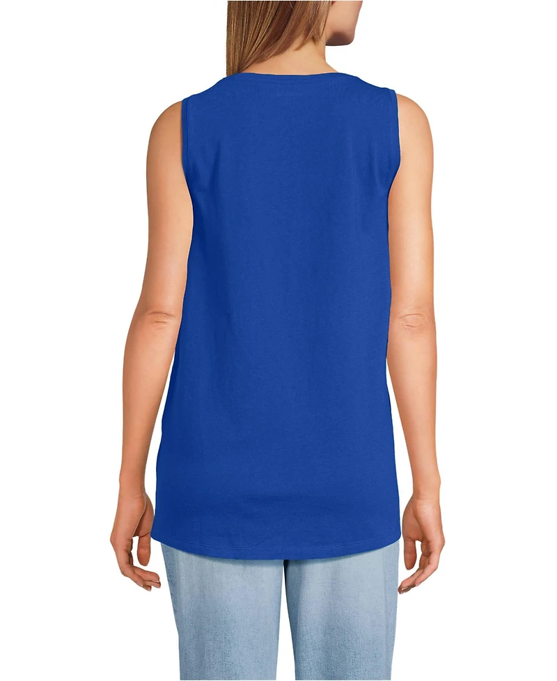 Lands' End Petite Supima Cotton Tunic Tank Top