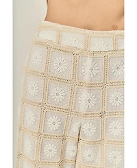 English Factory Women's The Bria Crochet Pants