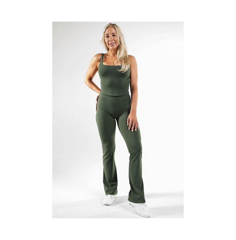 Vitality Women's Cloud Ii Flared High-Rise Trouser Pant Midnight