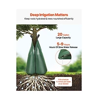 Sugift 4 Pack 20 Gallon Tree Watering Bag Slow Release Drip Irrigation