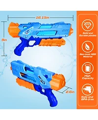 Gnuadz 2 Pack Water Blaster Soaker Outdoor Beach Pool Toy Gift