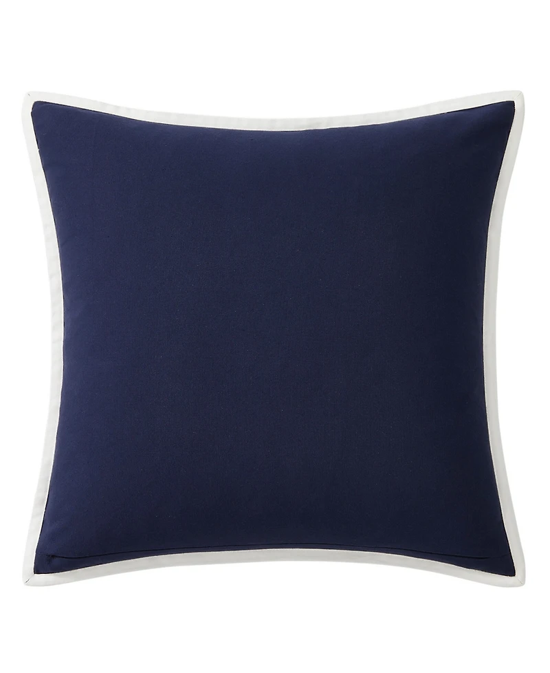 Tommy Hilfiger Swim Shop Monogram Cotton Decorative Pillow, 20" x 20"