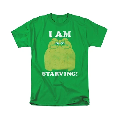Logovision Men's Hungry Hippos I Am Starving with Giant Hippo T Shirt