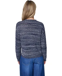 Nautica Women's Cotton-Blend Crewneck Sweater