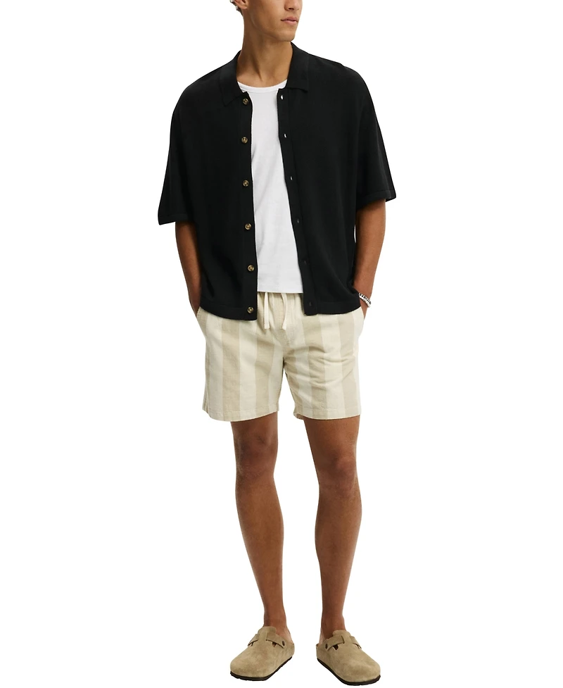 Cotton On Men's Classic Box-Fit Knit Short-Sleeve Shirt