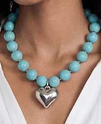 Ettika Luck and Love Turquoise Beaded Choker Necklace